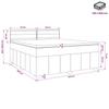 Box Spring Bed with Mattress and Headboard Blue 140 X 200 Cm Fabric