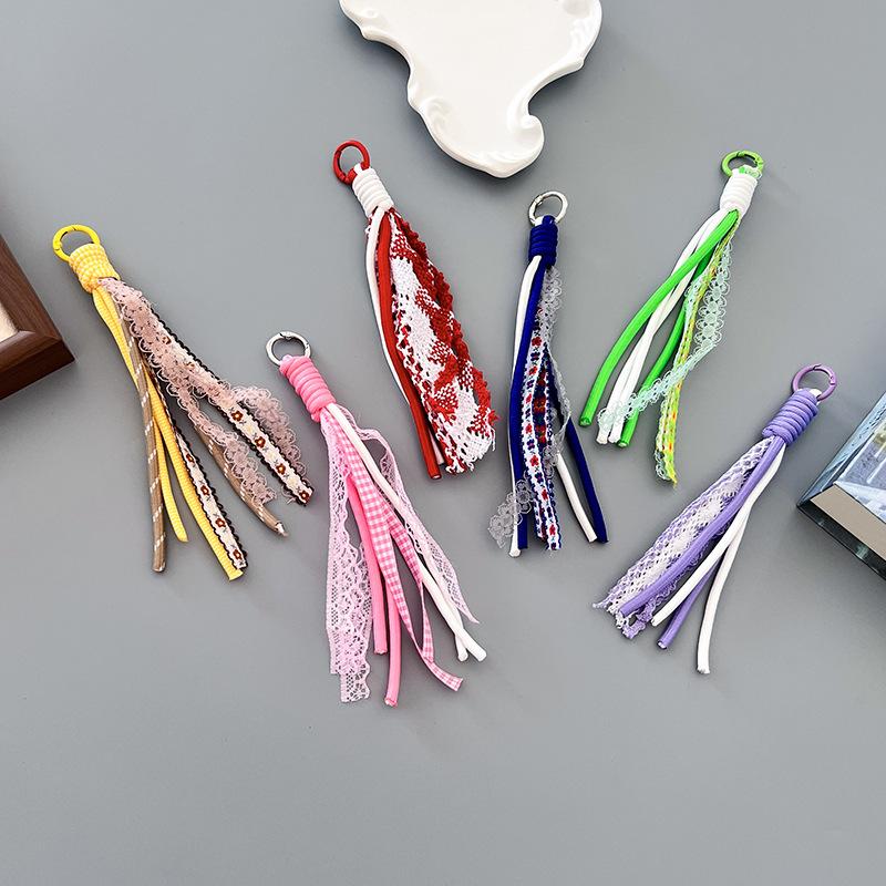 Creative Lace Tassel Keychain Ornament Diy Bag Phone Decoration Jewelry Findings Accessories Decoration Craft