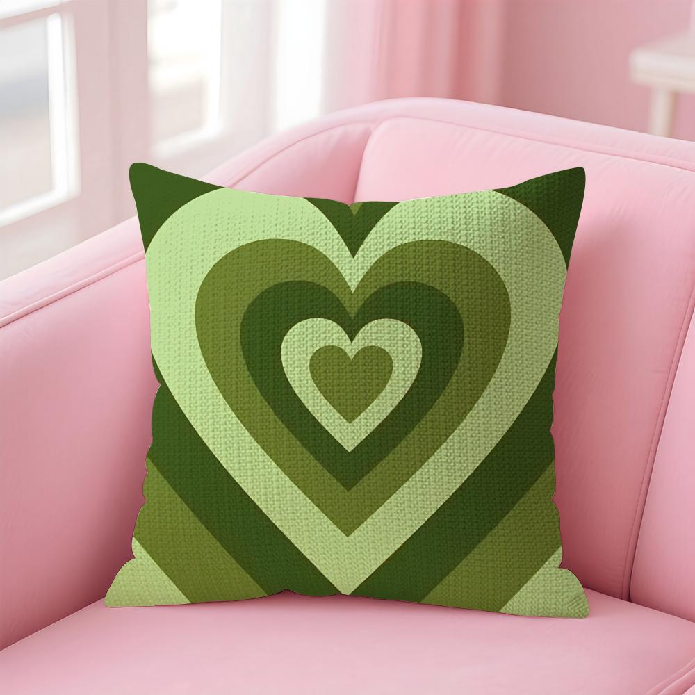 Sweet Love Cushion Cover Comfort Sofa Bed Silky Elegant Invisible Zipper Decorative Holiday Gifts