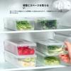 Set of 6 Vegetable Storage Containers | Refrigerator Storage for Radishes, Green Onions, and Cilantro | Airtight Transparent Boxes | Space-Saving, Sta