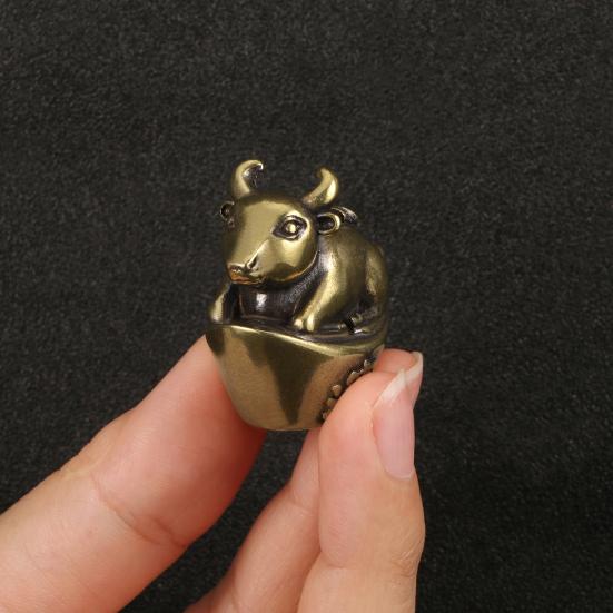 Čínská dvanáctka zvířecí figurka mosazná figurka model socha socha hračka stolní dekorace feng shui dekorace ornament festival dárek