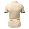Camicia a maniche corte color block da uomo Primavera Estate Camicie casual da uomo Stile semplice Top 100% Poliestere