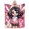 Bunny GirlSherpa Blanket Warm Blankets for Sunmer Super Soft Fuzzy Flannel  Like Reversible Velvet Plush Couch Blanket Lightweight
