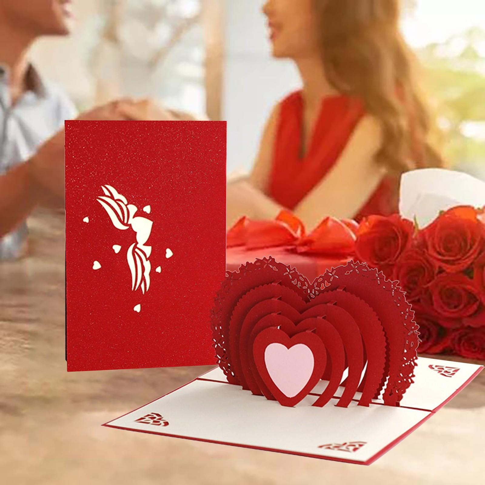

Valentine s Day 3D Card, An Excellent Gesture For Expressing Love And Deep Affection Valentine s Day One Size