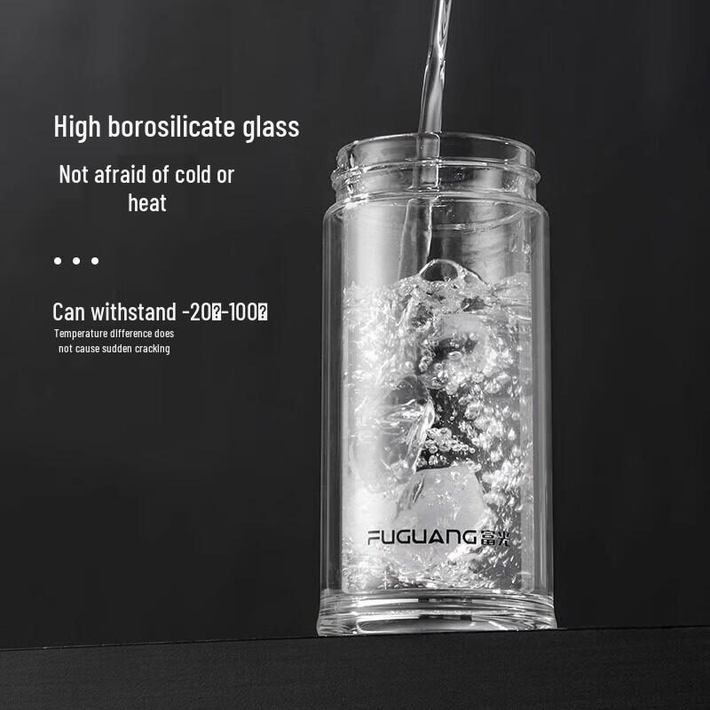 Fuguang Borosilicate Glass Tea Infuser Tumbler