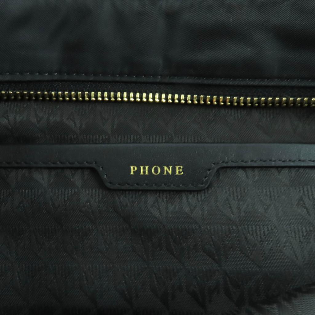 Excellent ANYA HINDMARCH  Handbag E/W TOTE MINI EYES Black Nylon Women Used