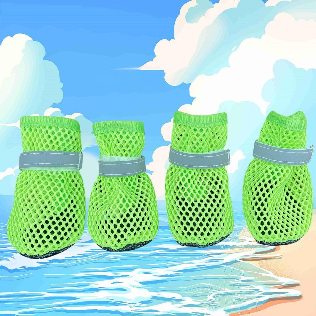 Reflective Non-Slip Dog Shoes for Small Breeds - Wear-Resistant Pet Footwear for Bichons and Corgis