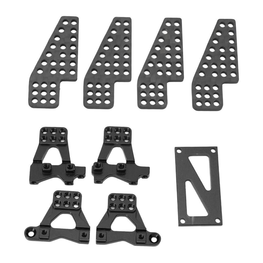 5pcs RC Damper Mount Stand Upgrade Aluminum Alloy Carbon Fiber Shock Damper Bracket for 118 RC