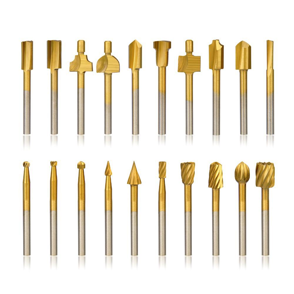 Electric Rotary Grinding, Trimming & Engraving Bits for Wood Carving, Sanding & Polishing