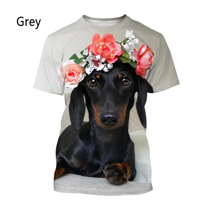 ETST 26 Nieuw Mode Dashond 3D Geprint T-shirt Heren en Dames Casual Korte Mouwen T-shirt grafische t-shirts herenkleding 5XL