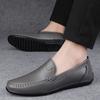 Neue Slipper Herren Echtleder Slipper Klassische Lederschuhe Weiche Sohle Bequeme Mokassins Freizeitschuhe Designer Herrenschuhe