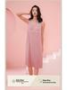 Women's Modal Sleeveless Nightgown with Chest Pad - Spaghetti Strap, Over-Knee Length, Sexy Summer Sleepwear