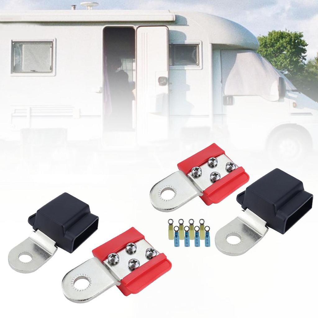 Premium Quality Reliable Positive And Negative Terminal Connector Set Easy Installation Heavy Duty 100A 32V Replacement for