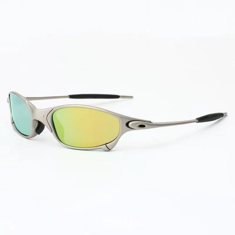 Neue Outdoor-Sonnenbrille mit silbernem Metallrahmen, polarisiert, für Damen und Herren, Mode, Fahren, Sportbrille