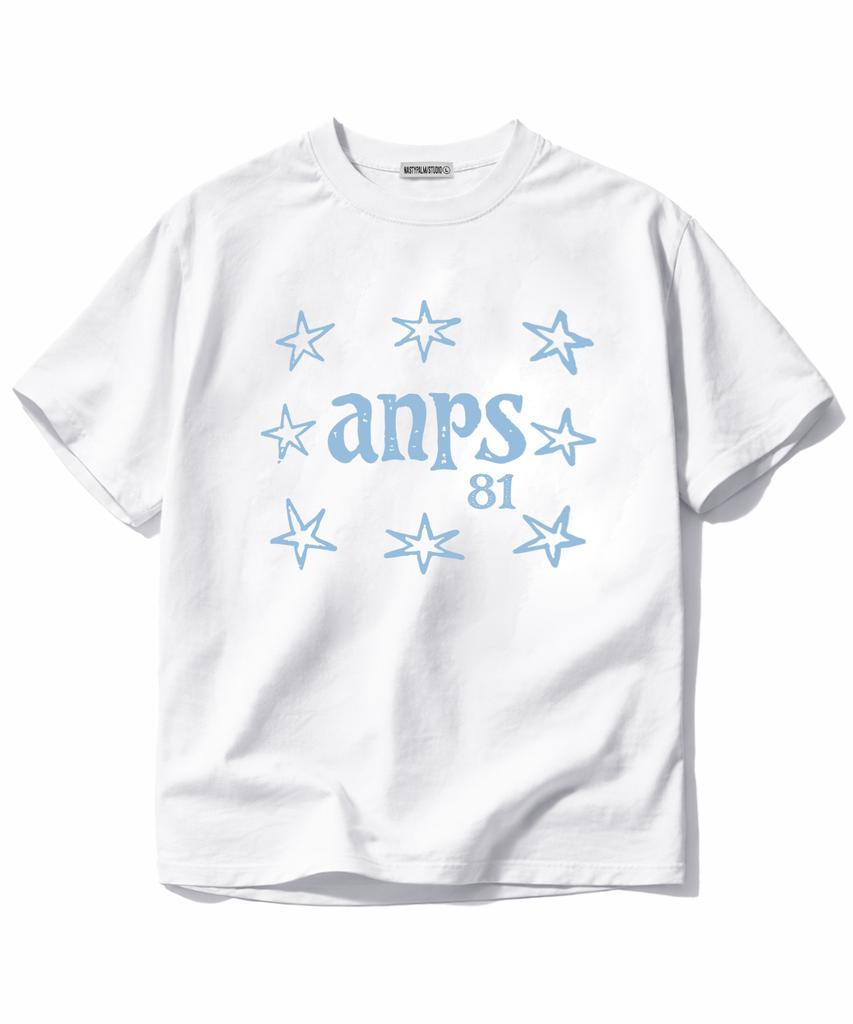 NP STUDIO Anp Star Oversized Short Sleeve T-Shirt [ White ]