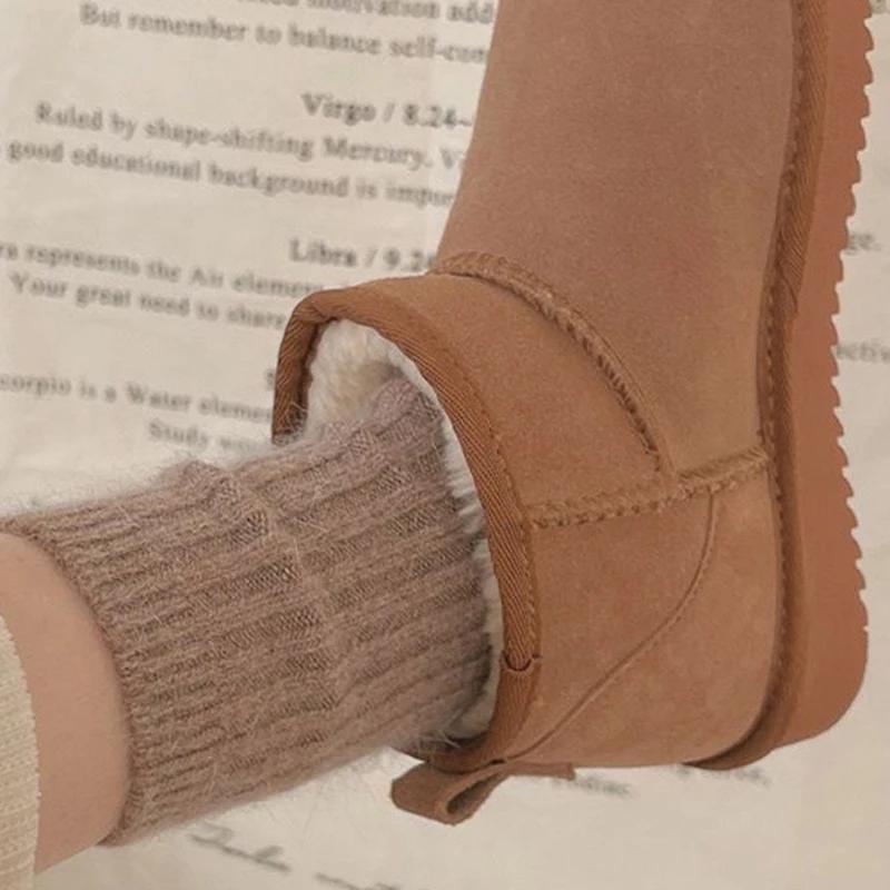 Thicken Warm Winter Socks Women Windproof Women Socks Sox Japanese Style Harajuku Solid Color Thermal Stockings For Women