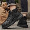 Knöchelhohe Stiefel Outdoor Dicke Sohle Herren Arbeitsstiefel Neue Mode Herrenstiefel High Top Lässige Sportschuhe für Herren Designer Rutschfest