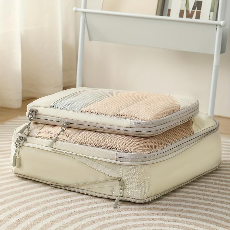 5pcs/set  Durable Polyester Storage for Suitcase Luggage Clothes Organizer Underwear Divided Compact Foldable Organizer Bag