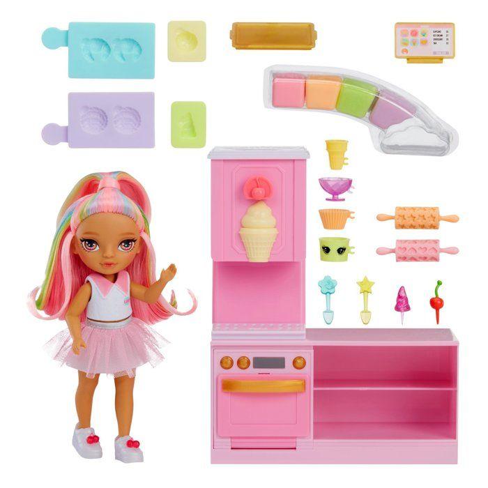 Accessoires de cuisine - MERKLOOS - Rainbow High Little Compact Playset - Rose - Poupée Kandy - Pâte à modeler