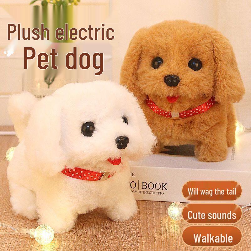 Electric Plush Pet: Jumping Sound Teddy Dog & Wagging Tail Husky