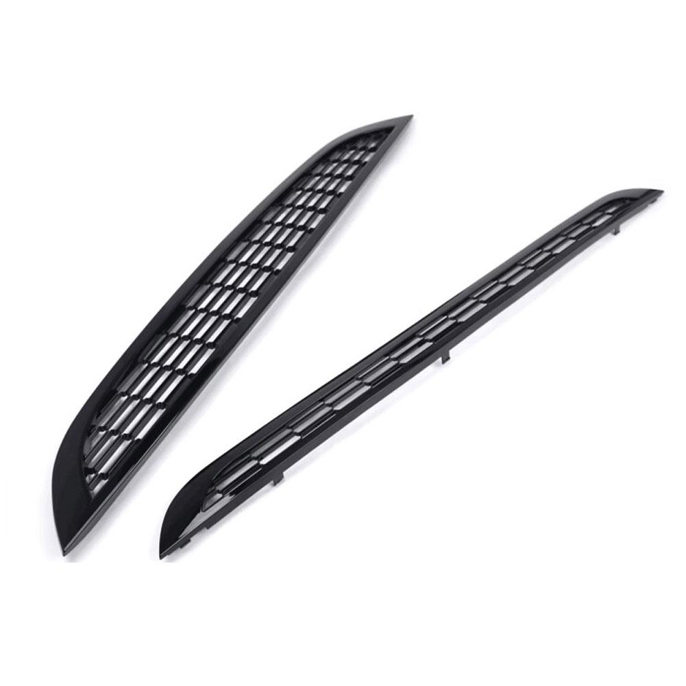 2Pcs Front Upper & Lower Grille Honeycomb Mesh Grille Cover Compatible With MINI One&COOPER R50 R52 R53 51137026202 51137133847 lzkpf00