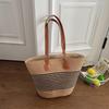 New Style Women's Straw Woven Tote Bag for Beach Vacation - Large Capacity Handbag & Shopping Basket