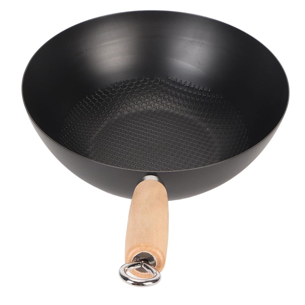 Frying Pan Even Heating Smooth Coating Multifunctional Iron Pot with Convenient Handle for Daily
