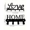 1 Piece "LOVE" Letter Wall-Mounted Storage Rack, Floating Wall Keychain, Metal Wall-Mounted Storage Rack, Stick-On/Punch-Mounted Storage Rack,