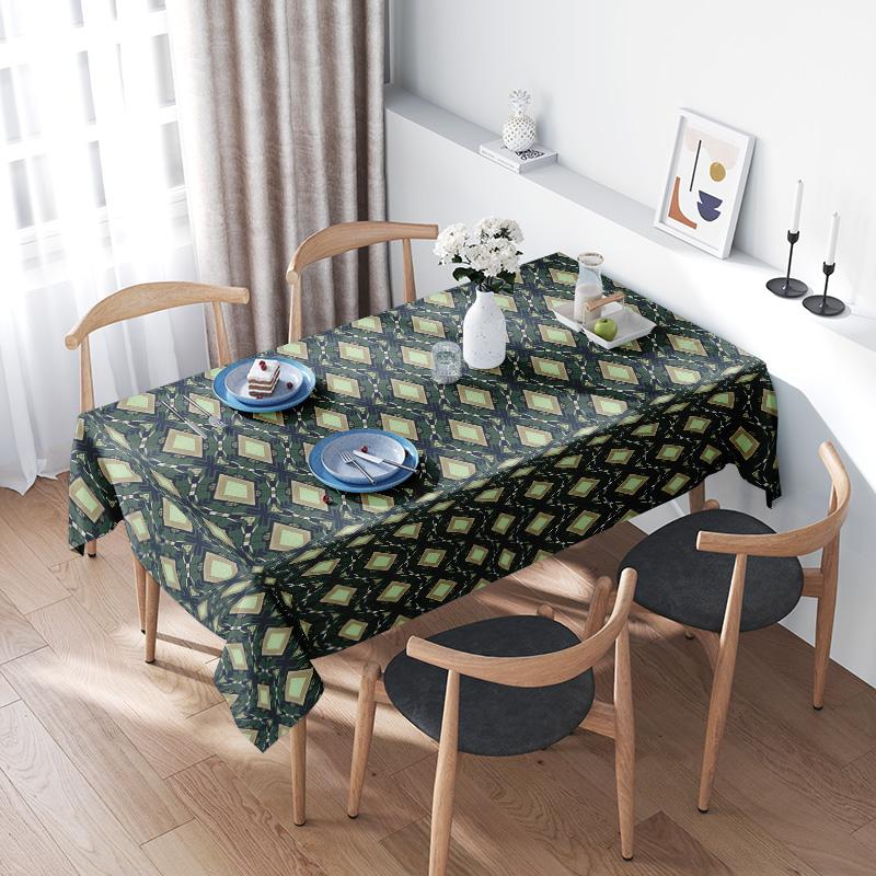 

Modern Geometric Printed Tablecloth Dining Room Decor Accessories 100X140CM
