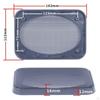 Black Car Audio Speaker Grille Cover with Metal Mesh, Easy Installation And Protector.
