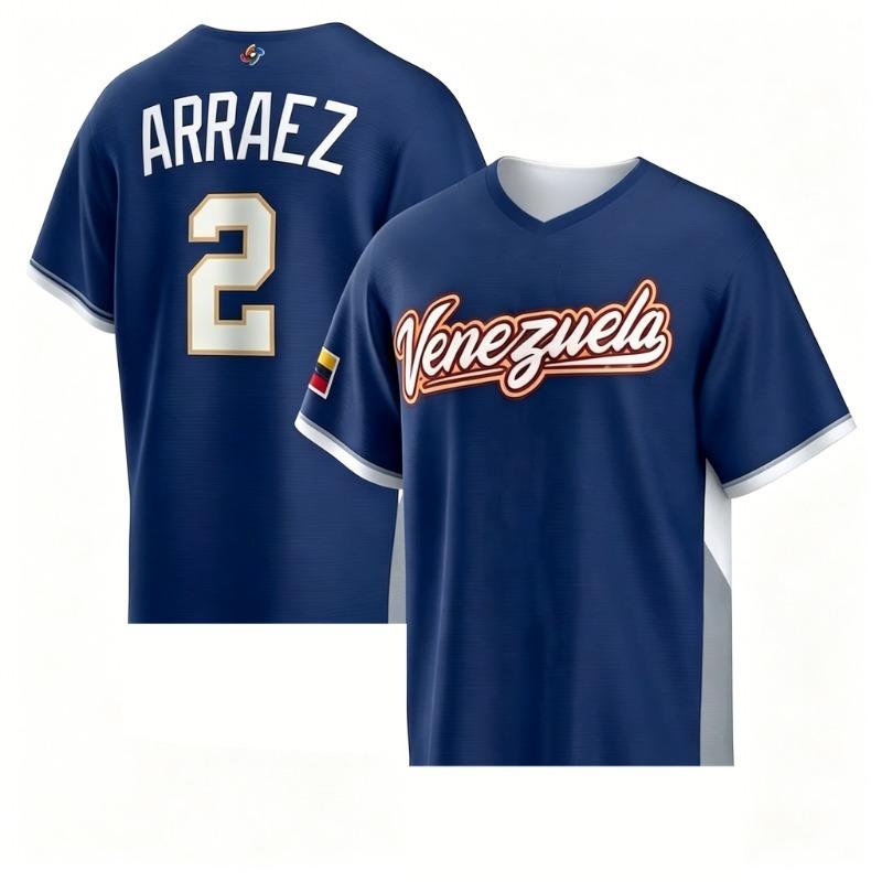 Venezuela Men T Shirt Summer Short Sleeve Loose Fit Breathable Casual Sporty Baseball Jersey