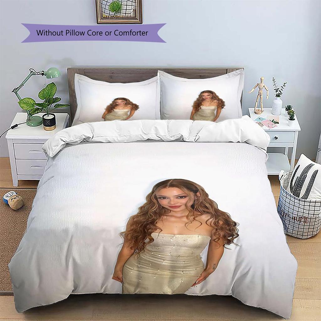 1PCS Ayliva Set Copripiumino Trapuntato con Fantasia a Tema Federa Decorazione per la Casa Regalo di Compleanno (1 * copripiumino + 2 * federa, senza nucleo)