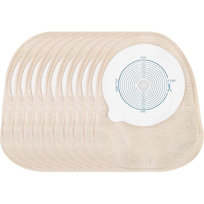 Colostomy Bags Vent 20 Pack Individually Packaged Ostomy Bag Vent, Ostomy Supplies,One-Piece Drainable Pouches with Closure for Colonoscopy Ileostomy