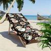 Floral Sheep Pattern Towel Beach towel quick-drying for travel outdoor sports jogging beach and swimming