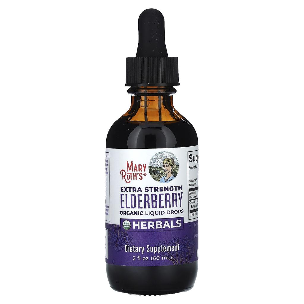 MaryRuth's Organic Elderberry, Extra Strength, 2 Fl Oz (60 Ml)