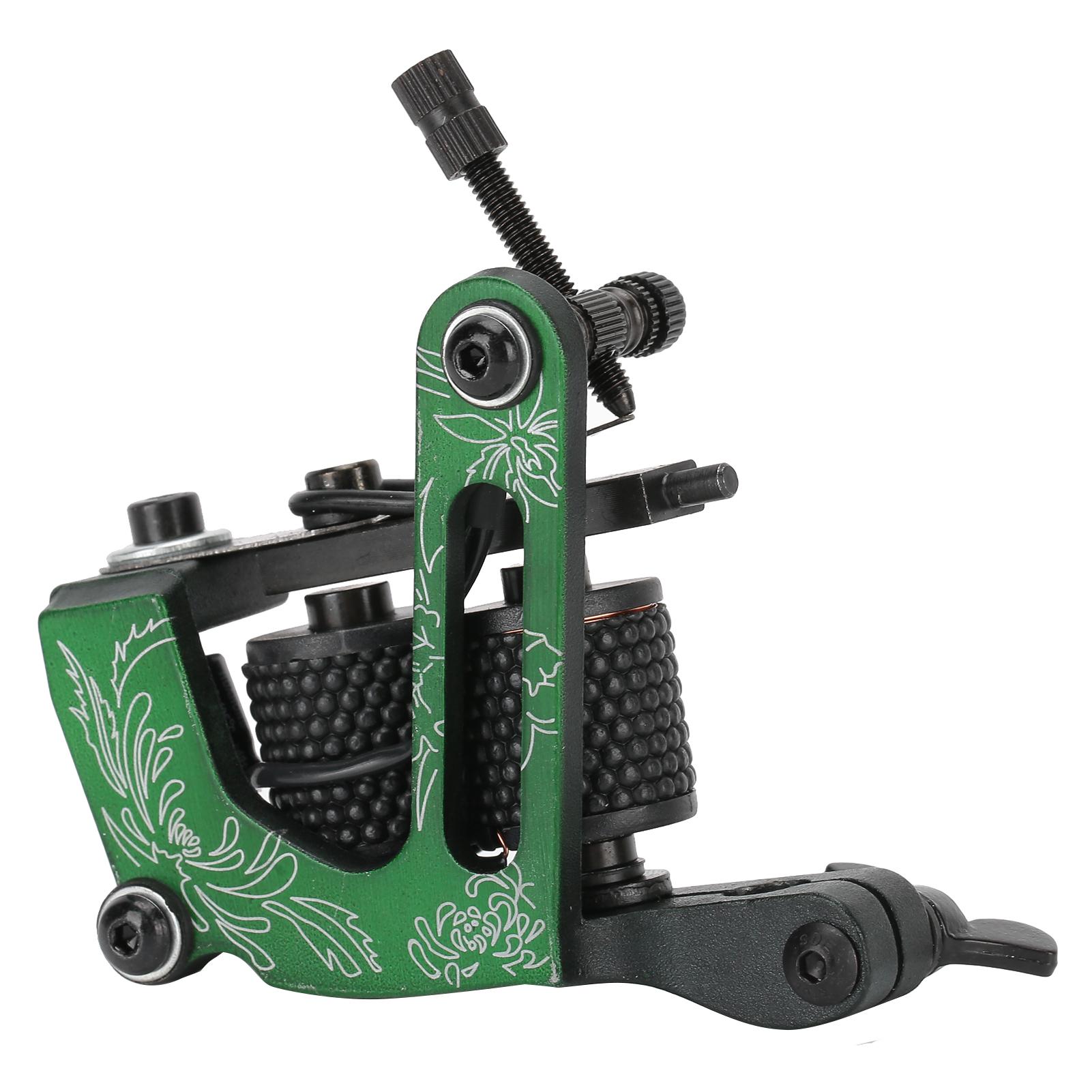 

Coil Tattoo Machine Chrysanthemum Pattern Liner Shader Tattoo Gun for Beginner