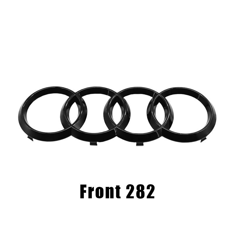 ABS 4Ring Logo 285mm 202mm Car Hood Front Bonnet Grill Rear Trunk Emblem Badge Sticker S Line For new Q2 2016-2018 Accessories