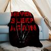 Coperta stampata a tema horror di Halloween - Perfetta per divano, letto, viaggi e uso all'aperto | Lavabile in lavatrice, accogliente e resistente.