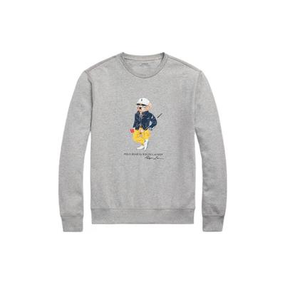 Polo SS23 Bear Print Crewneck Sweatshirt Men Sweatshirt Gray MNPOKNI16822800-020