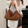 Fashion Suede Shoulder Bag Solid Color Tote Bag Waterproof Ladies Crossbody Bag  Holiday