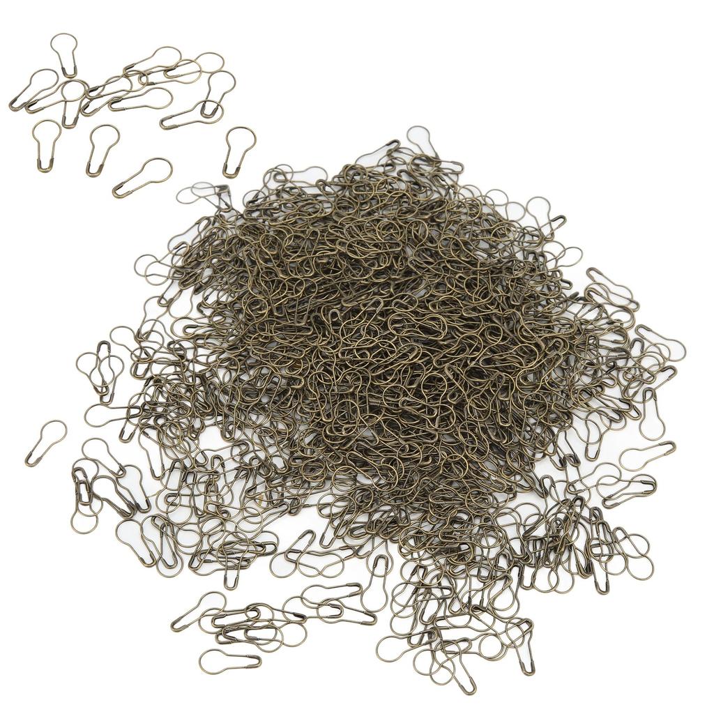 1000Pcs Safety Pins Multi Purpose Durable Rustproof Alloy Wide Application Antique Brass Color