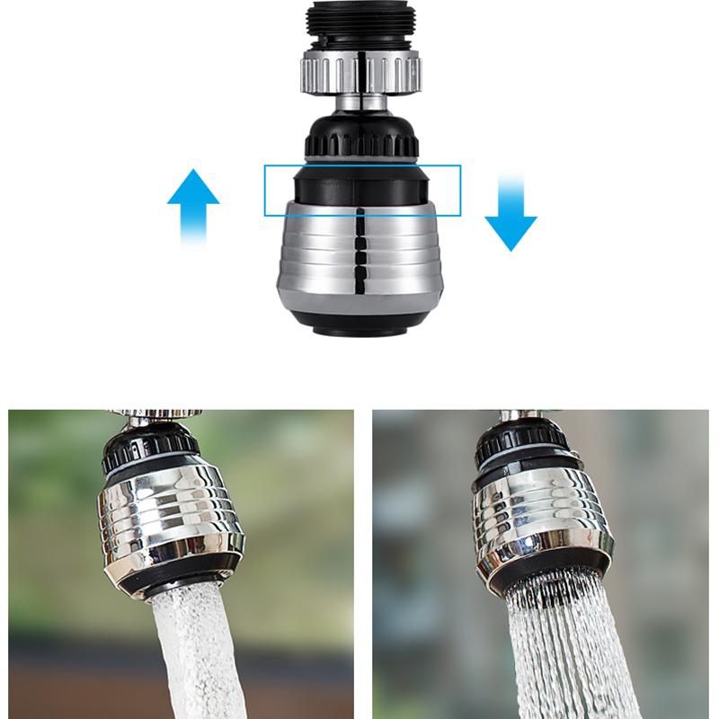 Kitchen Supplies Faucet 2 Mode 360 Rotation High-pressure Faucet Extension Water-saving Bathroom Kitchen Supplies