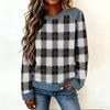 Damen Jeanskragen Patchwork Nähte Sweatshirt Lässig Pullover Langarmshirts