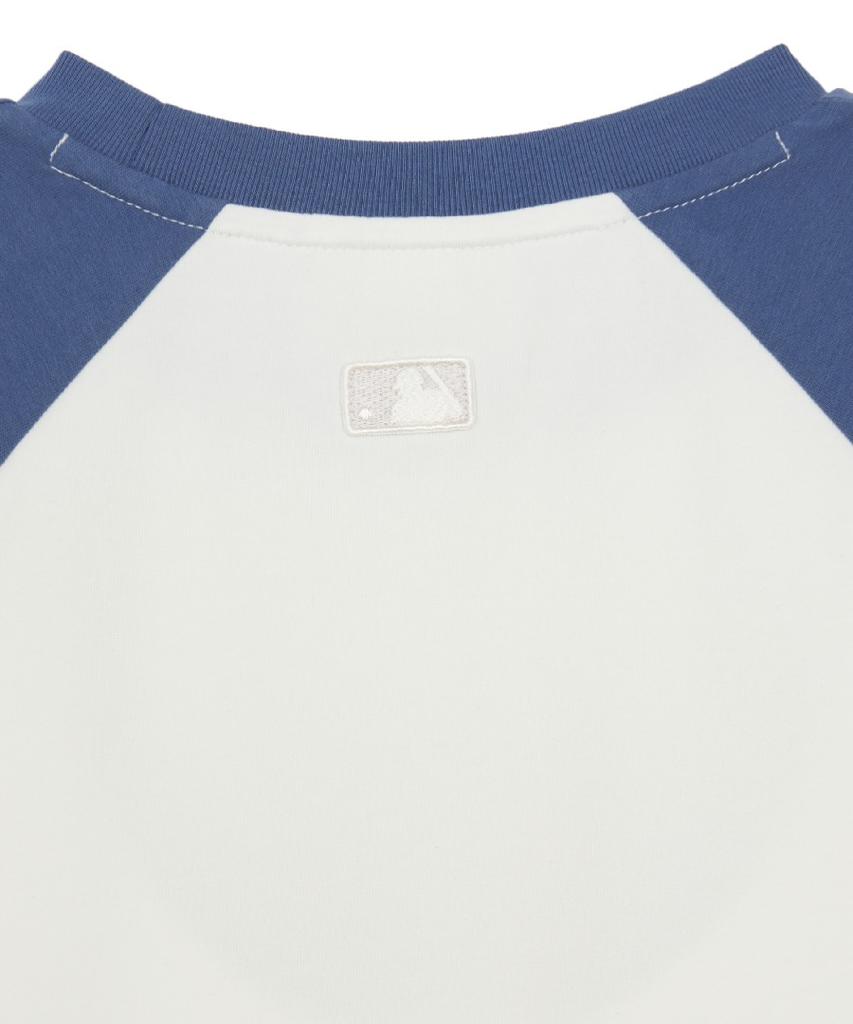 Emelbi Women'S Vintage Colorblock Crop T-Shirt Ny (Cream)
