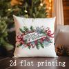 Home Decor Merry Christmas-themed Decorative Pillow Covers Pattern Cushion Cover Suitable for Sofa Bedroom Car Pillow Cover