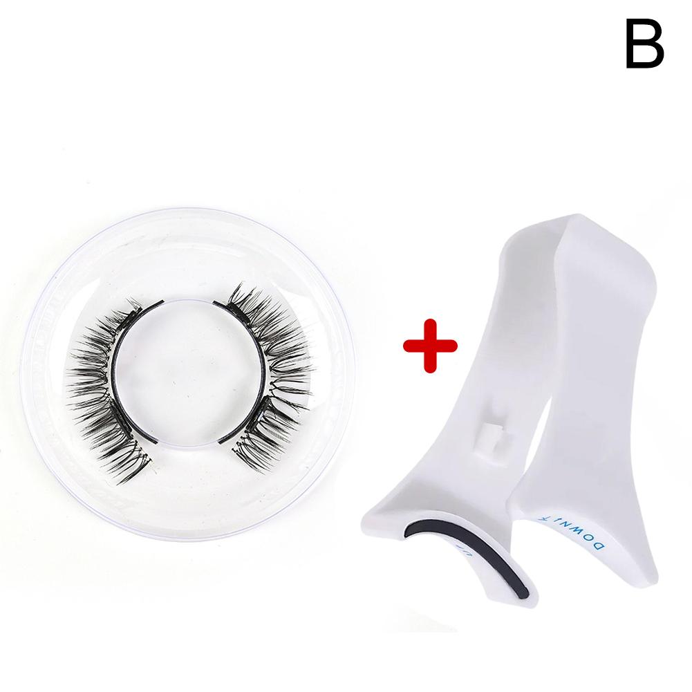3D Magnetic Eyelashes Handmade Natural Magnetic False Eyelashes Reusable Magnetic Eyelashes Tweezers Set