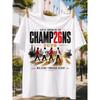 North London On Top Champ26Ns 2026 T-Shirt, Four Players Walking, City Skyline, Golden Road And Glory Supporter Artwork