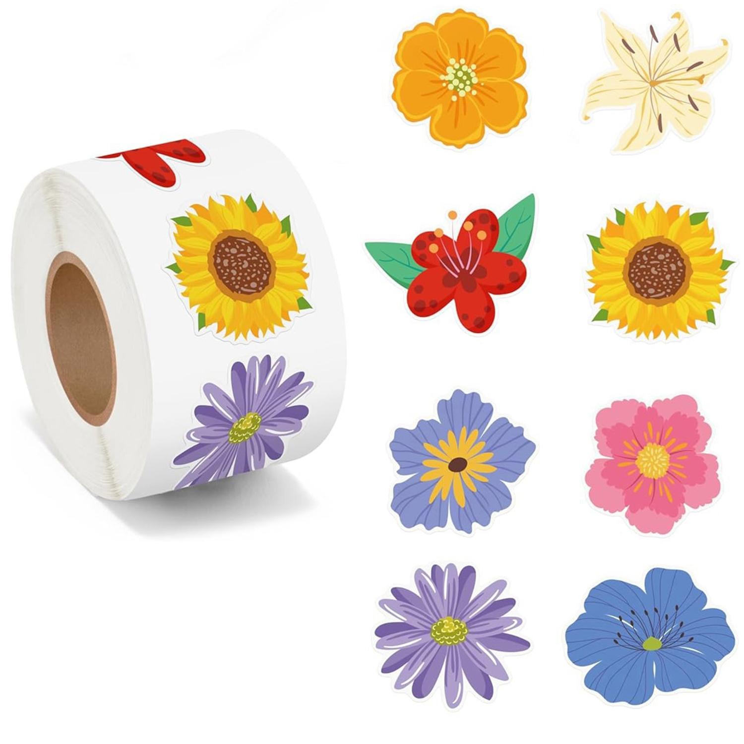 100-500Pcs Superior-Grade Cute Premium-Quality Cartoon Flower Premium-Quality Stickers Top-Grade Reward High-Standard Sticker Premium-Quality