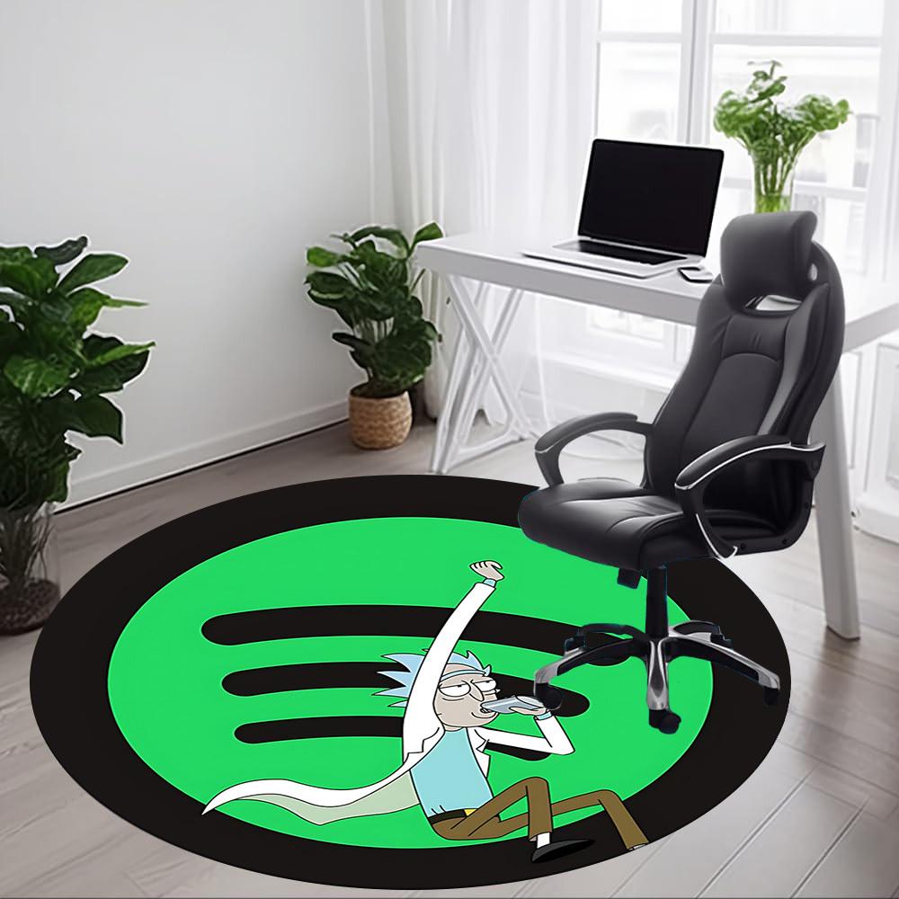 Tappeto Rotondo Ufficio Rick e Morty, Sotto Sedie da Ufficio Camera da Letto Soggiorno Decorazione Casa a0908156
