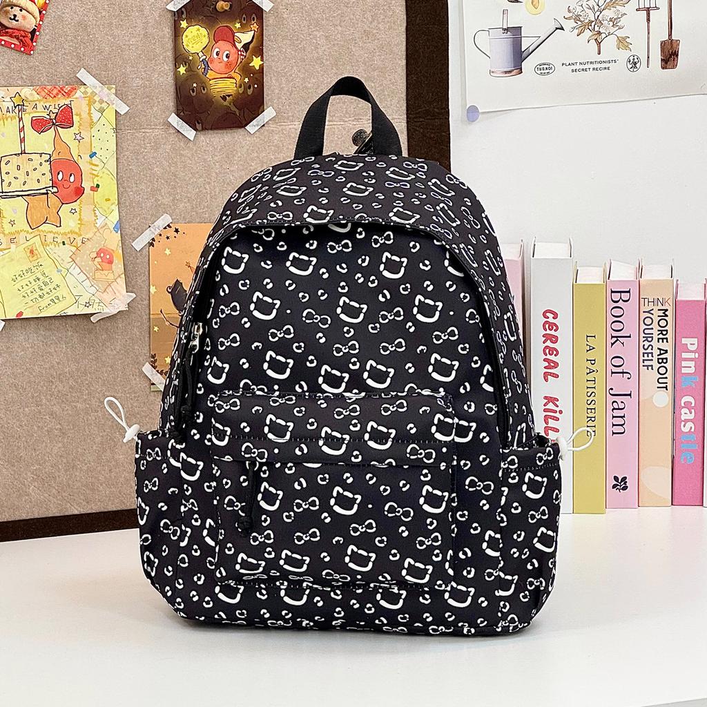 Schoolbag new Japanese ins cute printed schoolbag female sweet leisure travel large capacity student make-up backpack